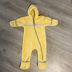 Vintage Black Diamond Fleece Baby Snowsuit